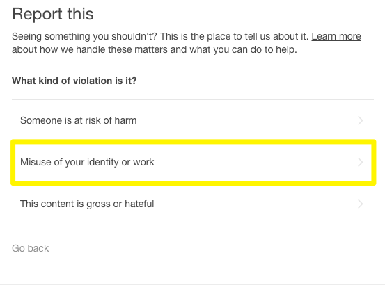How to report bots that reblog your posts and inject their own links