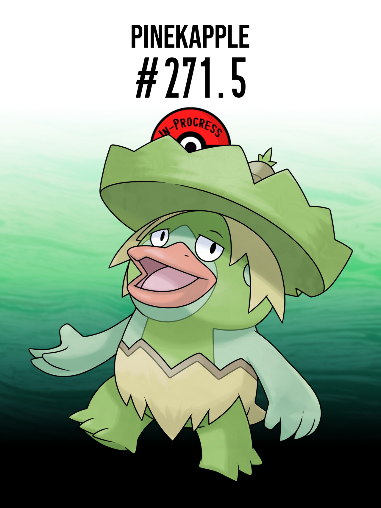 Mundo Pokémon - 270- Lotad. Tipo: água/planta. Evolução: Lombre (nível 14)  e Ludicolo (Pedra da Água). Histórico: Lotad era um pokémon que vivia em  terra firme. Com o tempo, a folha de