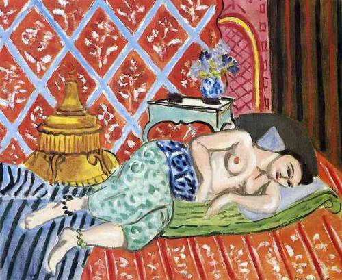 artist-matisse - A Nude Lying on her Back, Henri Matisse