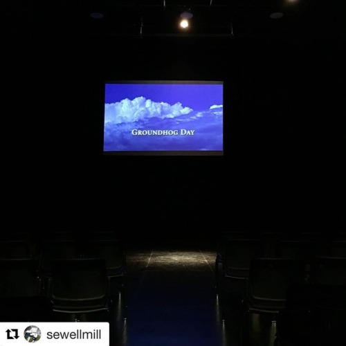 #Repost @sewellmill ・・・ The big screen in our black box theater is now ready for our film showings! 