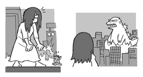 Sadako, The Silent Crawler Kaiju
