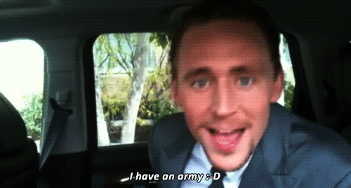 cineplexmovies:  Seriously. It’s infectious. Hiddleston looks so happy all the