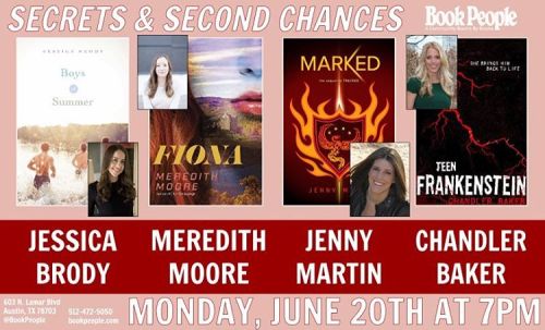 Join us for an amazing panel this Monday featuring @jessicabrody, @jmartinlibrary, @chandlerbakerya,