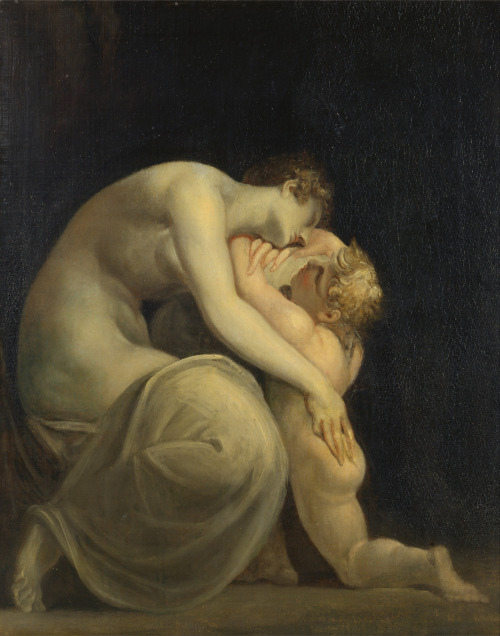 im-not-mine:Johann Heinrich Füssli, Tecmessa and Eurysaces, between 1800 and 1810.Tecmessa was 