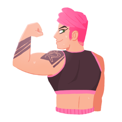 ootron: i love zarya she’s strong and pink!!!