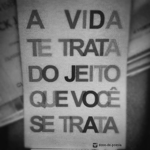 Hoje o sofrimento virou poesia