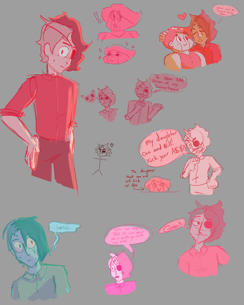 ninja-no-rose: did a lot of doodles before work