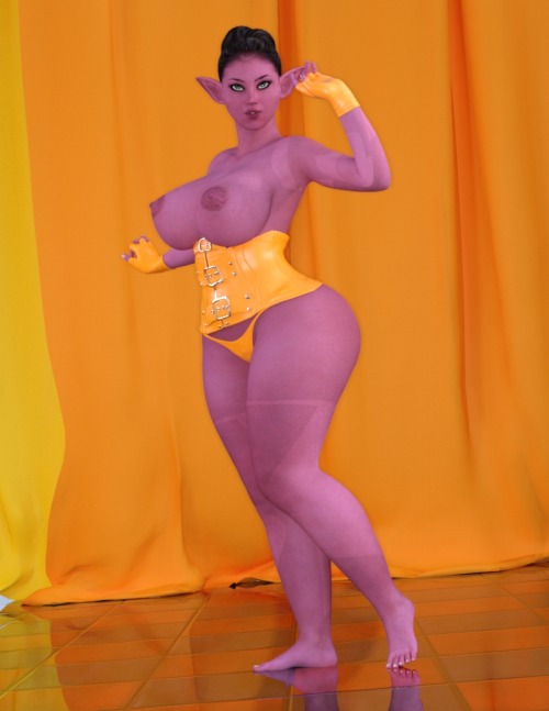 evolluision:  so i decided to make my own little set of pics, with all my characters wearing an Underbust and Thong.LirKissesMabEl-EElvaMore to come!  Nice man😁😁 loving Lir pose