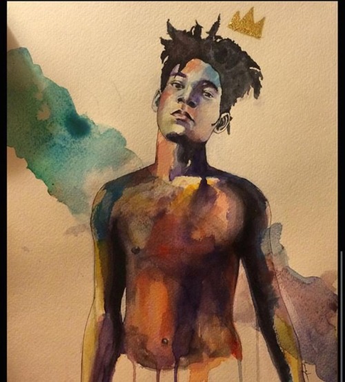 BASQUIAT art of Dovie @dovie_golden —— Circa 2015 #briandoviegolden #jeanmichelbasquiat #blackart365