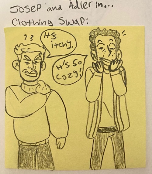 Just Some Small Comic Sketches Of The Misadventures Of Josep And Adler