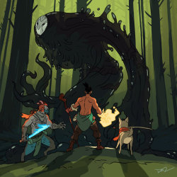 tohdraws:  30 - Boss Battle In The Forest