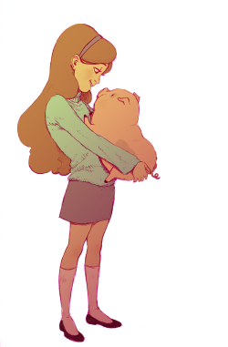 mayday-daywalker:  drawing of Mabel and Waddles