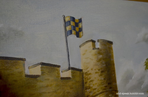 and-speak:lewes castleacrylic on canvas22inx30init’s done! 9 hours of streaming over three day