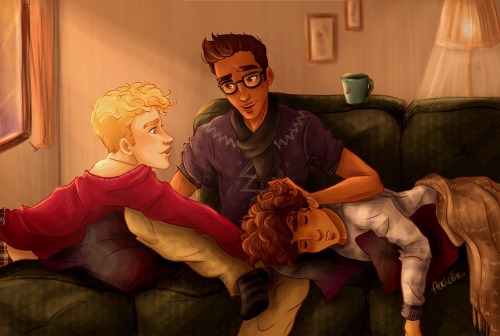 flockeinc:flockeinc:Modern AU Trio :)Sorry I had to change a few things that were bothering me like 