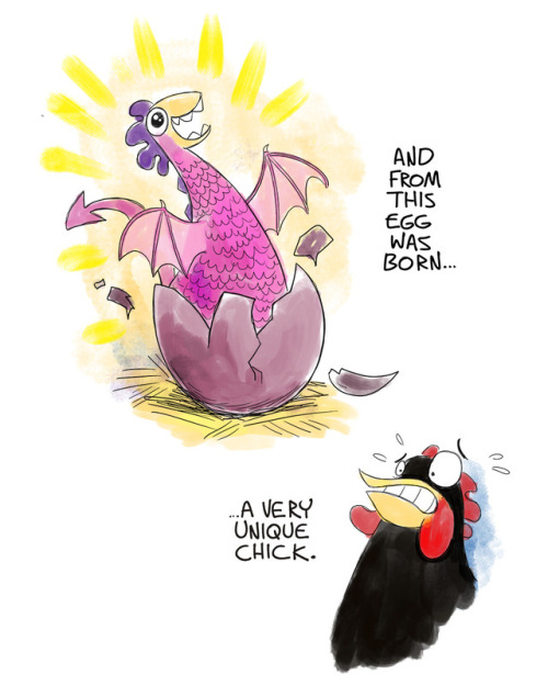 joshua-wright:  This is actually a reworking of a pre-Slack Wyrm post I made to Tumblr about four years ago, so if you’ve been following me for a while, you might remember it. I just couldn’t resist adding the cockatrice into the Slack Wyrm world.