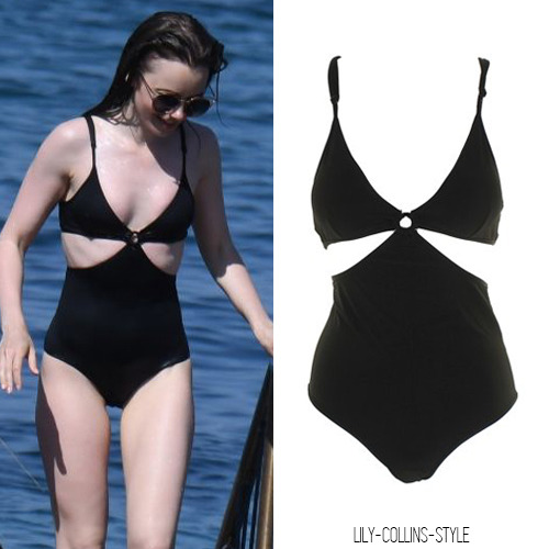 Lily Collins Swimsuit