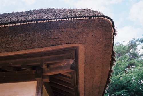 Thatch DetailsThe thatch on a minka typically includes a number of layers. This minka however, built