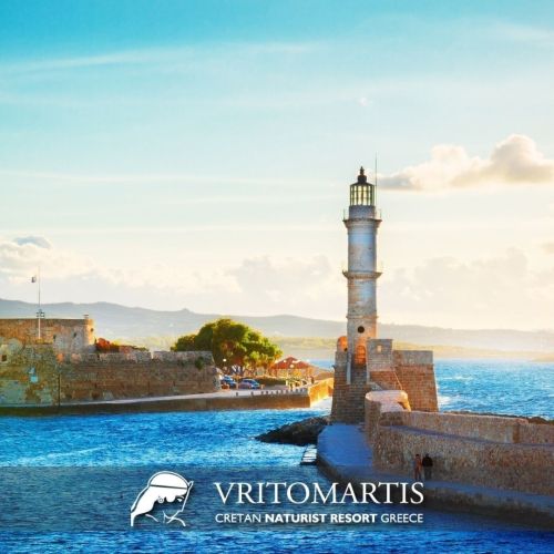 Your Crete ☺️ The lighthouse of Chania! Initially, was built by the Venetians around the late 16th a