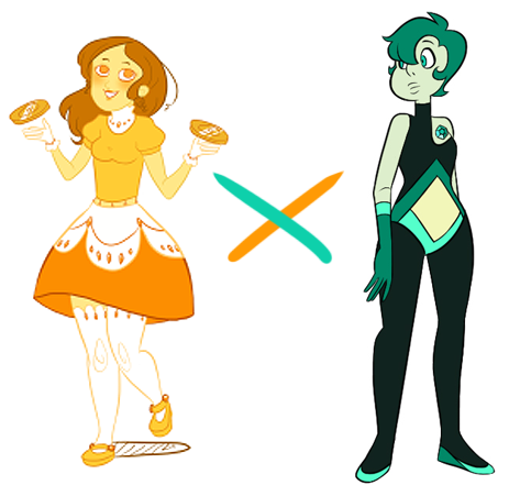 jigokuhana:  FUSION CALL - GREEN AMBERGreen Amber for conquistaador‘s Citrine.(Part 2 of your fusion request. Sorry I took a while. X_X)