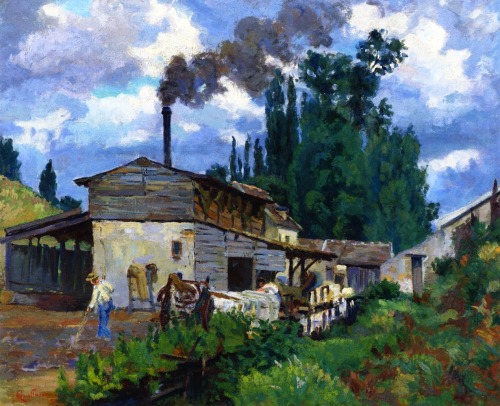 artishardgr: Armand Guillaumin - The Banks of the Bèvre 1875