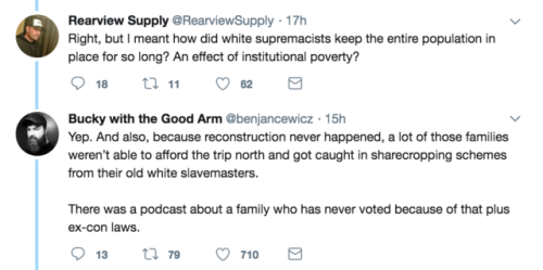 pinkcheesegreenghost:  theambassadorposts: The ignorance of the American public is manufactured and deliberate as a means of social control we need reconstruction and reparations now 