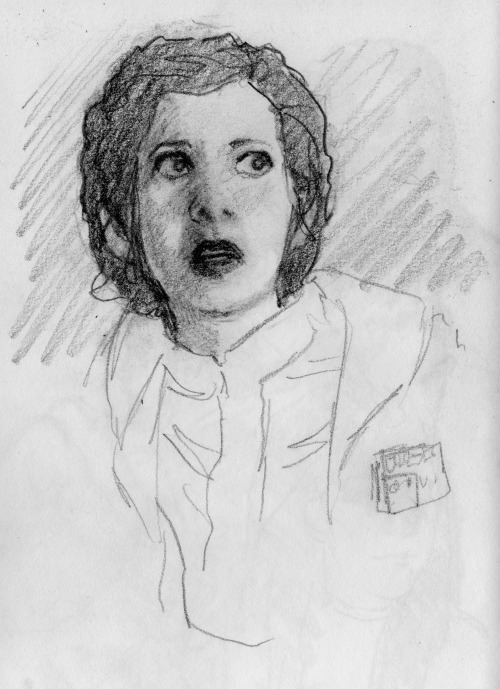 savealderaan: Leia sketches