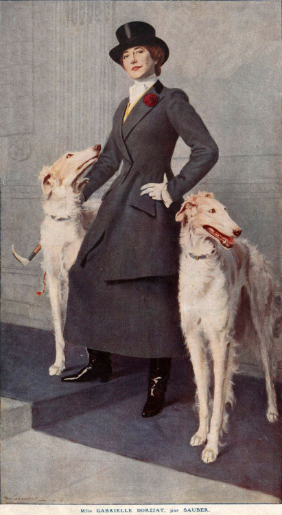 Mlle. Gabrielle Dorziat by Robert Sauber, 1914