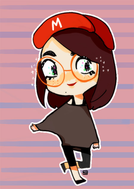 I made myself in miitomo and it was cute so&hellip; lololo
