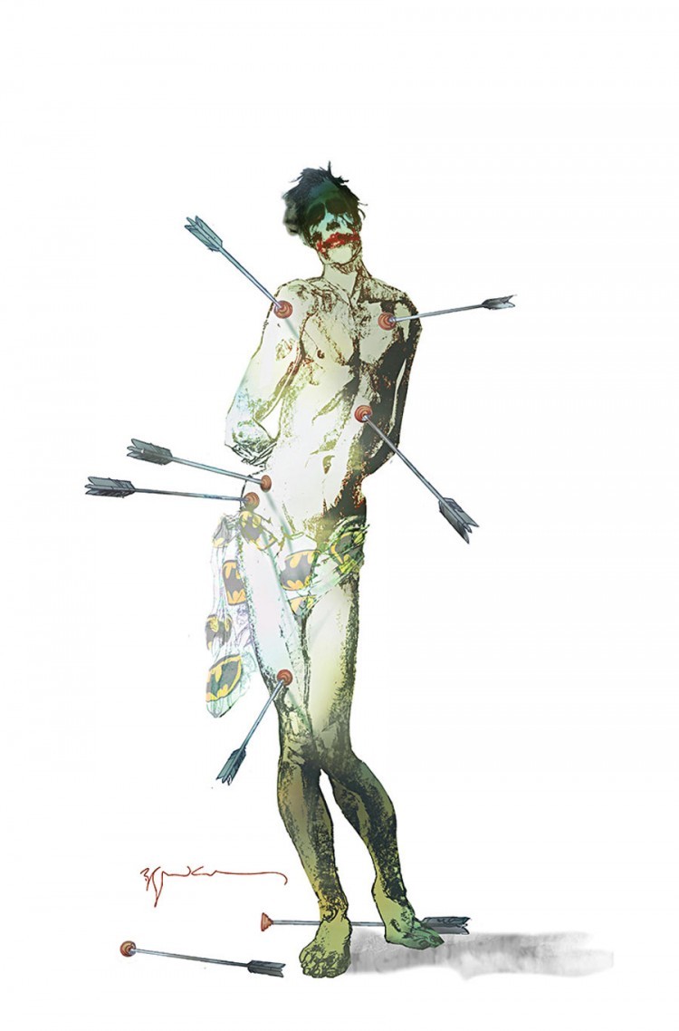 mrextrakool:  Green Arrow #41 Joker variant by Bill Sienkiewicz