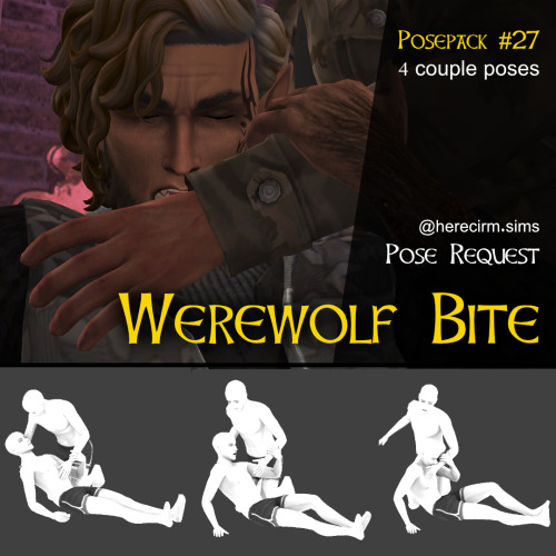 New posepack: Werewolf BiteAlright, there’ll be a few packs being released over the next few days be