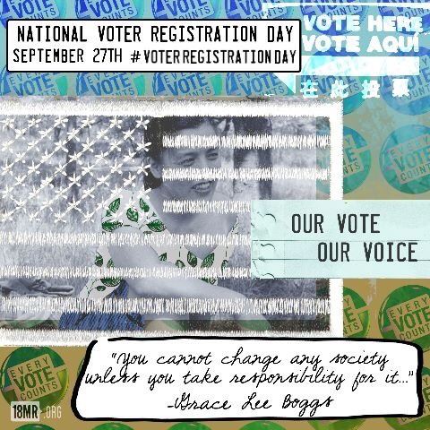 Today is National Voter Registration Day! Asian Americans remain the fastest growing racial group in