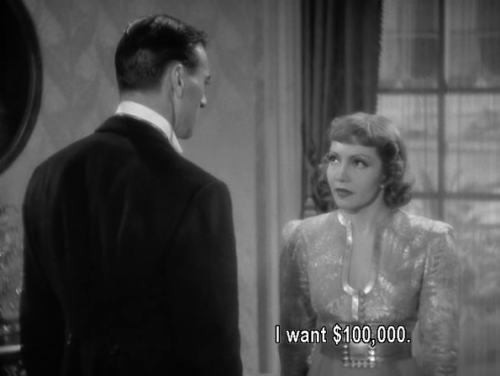 jade-vixen:  thevelvetdevil:  ohrobbybaby:  Bluebeard’s Eighth Wife (1938)  this post put a lil smirk on my face and I love it.  Oh God I love this. 