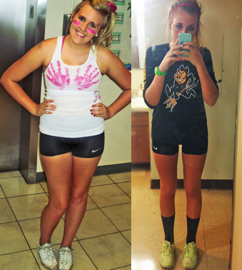 fit-personality:  So being a health nut is pretty chill. (freshman year vs. sophomore year)