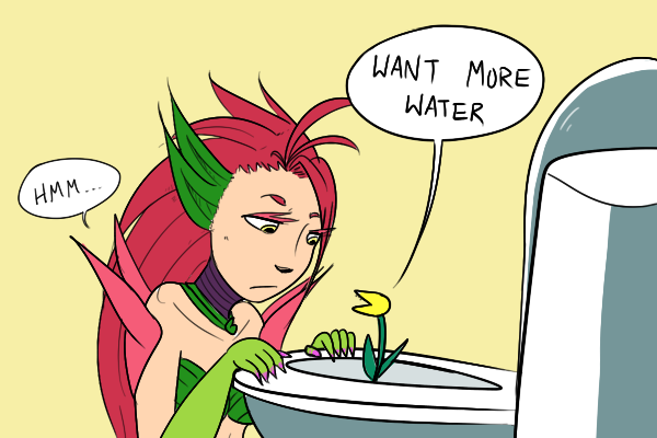 ask-zyra-thecuriousflower:  &ldquo;What do you mean THAT stuff goes in THERE??
