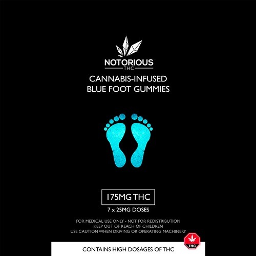 Notorious THC – Blue Foot Gummies (175MG THC)
15.00 CA$
See more : https://dispensarynearmenow.co/shop/notorious-thc-blue-foot-gummies-175mg-thc/
If you love gummy candy blue foot, you have to try these sour blue raspberry blue feet! This candy has...