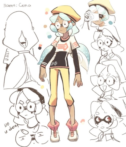 pommeplisa:  My splatoon oc who’s a photographer and she loves taking interesting (and best) moments in the battle (like in mk8 I guess)