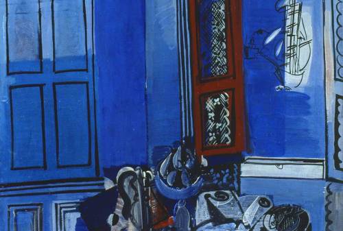 The Atelier at the Seaside (Detail)    -  Raoul Dufy  1925French 1877-1953Abbey Museum Collection