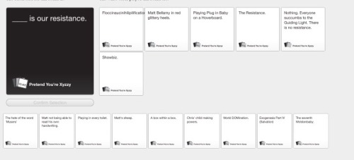 pizzazzer:june 19thhere we are again with another legendary cards against humanity game. in this ses