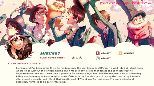 oncelerzine: CONTRIBUTOR HIGHLIGHT Last, we are so excited to preview the cover created by 「 MIRU667