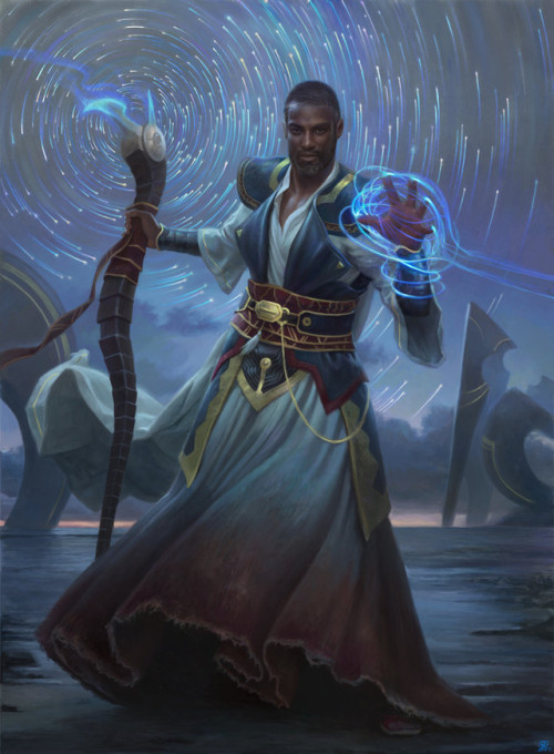 Teferi, Timebender and Temporal Machinations by Zack Stella