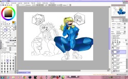 just colored half of samus, any suggestion