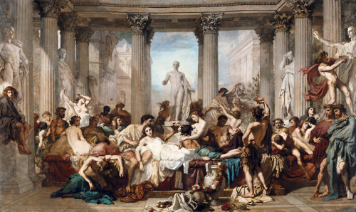 aqua-regia009:Romains de la décadence / Romans during the Decadence (1847)by Thomas Couture