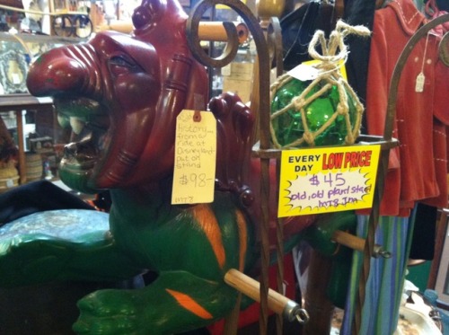 “History from a ride at Disneyland - put on stand”  That’s a He-Man Battle Cat spr
