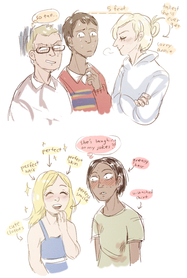 marcobutt:  shiiiiingeki:  middleschool au, the au that i can deeply relate with