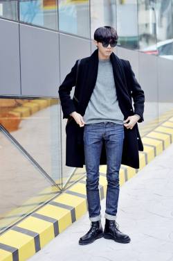 koreanmodel:  Streetstyle: Joo Woo Jae shot by Choi Seungjum