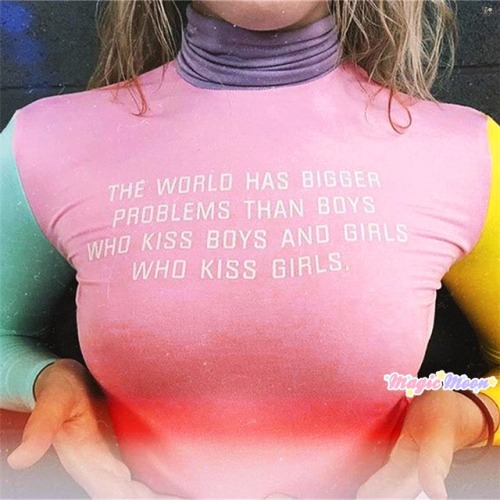 ★ World Has Bigger Problems Than Boys Who Kiss Boys Girls Shirt ★Visit: magicmoon.storenvy.com