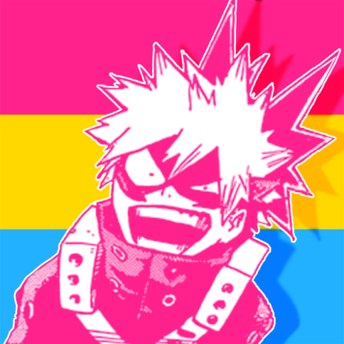 screaming-nope: Panromantic Bakugou icons requested by Anon!Free to use, just reblog!Requests are op