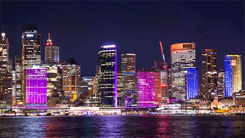 blazepress:Mesmerising 4K Time Lapse of Sydney’s Vivid Light Festival