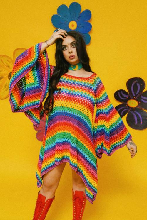 Crochet Rainbow Dress from FantasiaSuperstar