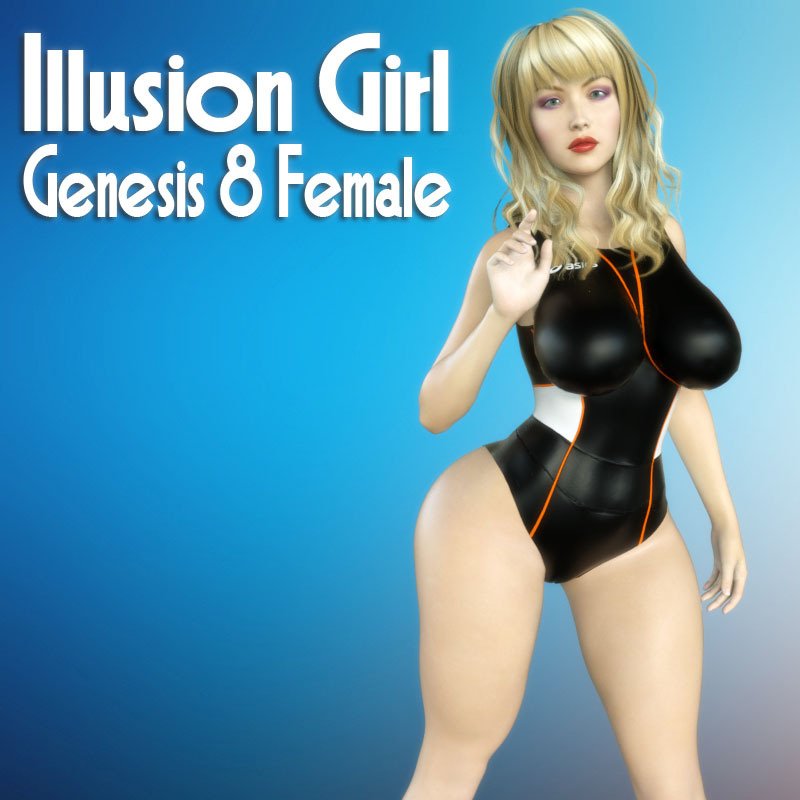  Illusion Girl Body shape is a Character preset for Genesis 8 Female.  This product